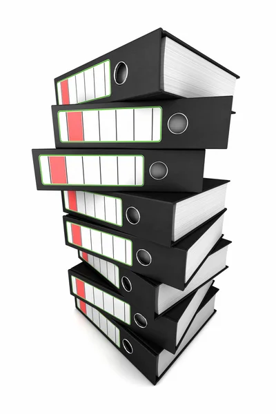 Stack of ring binders — Stock Photo, Image