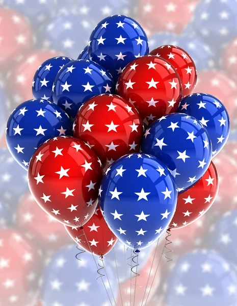 Balões patrióticos — Fotografia de Stock