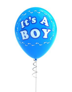 It's a boy party balloon clipart