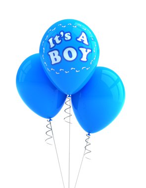 It's a boy party balloon clipart