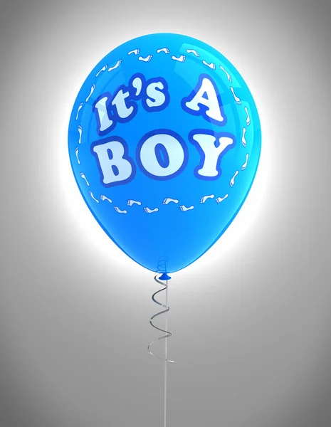 It's a boy party balloon — Stock Photo, Image