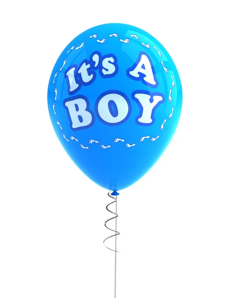 Je to strana balón chlapec — Stock fotografie
