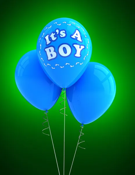 Het is een jongen partij ballon — Stockfoto