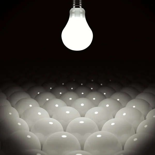 Glödlampa koncept — Stockfoto