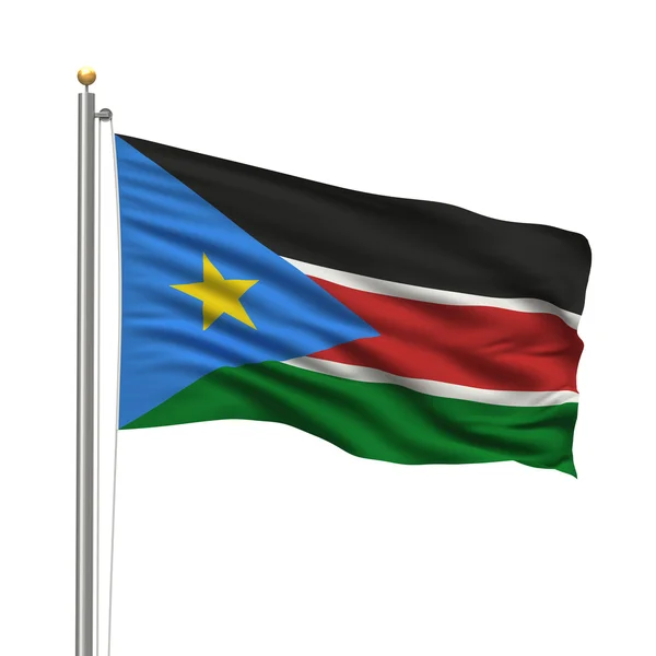 Bandeira do Sudão do Sul — Fotografia de Stock