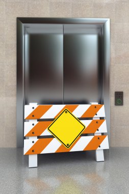 Broken elevator clipart