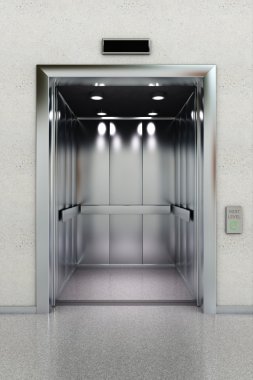 Open elevator clipart