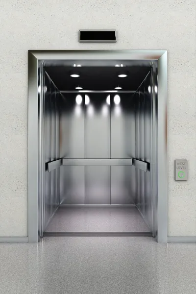 Otevřít výtah — Stock fotografie