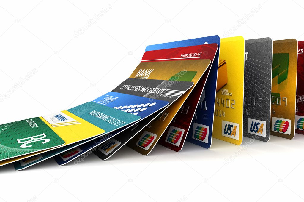 Falling credit cards
