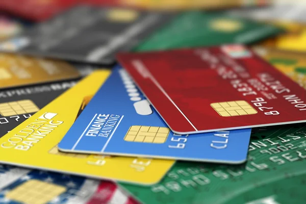 Tarjetas de crédito falsas — Foto de Stock