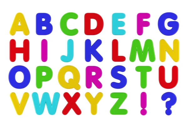 Kylskåp magnet alfabetet — Stockfoto