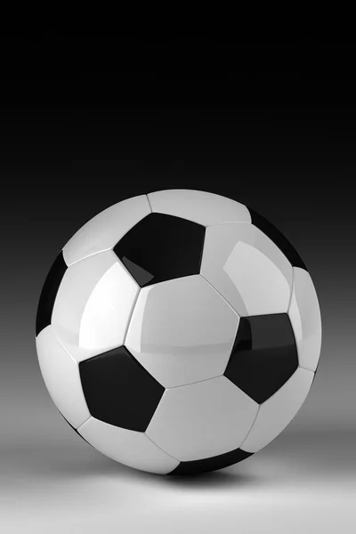 Съемка футбольного мяча — стоковое фото