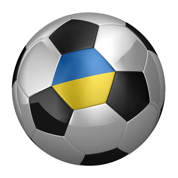 Украинский футбольный мяч — стоковое фото