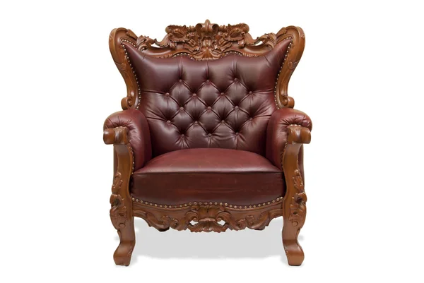 Классический резной деревянный стул — стоковое фото