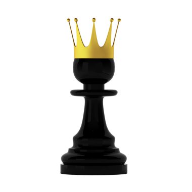 3d render of pawn clipart