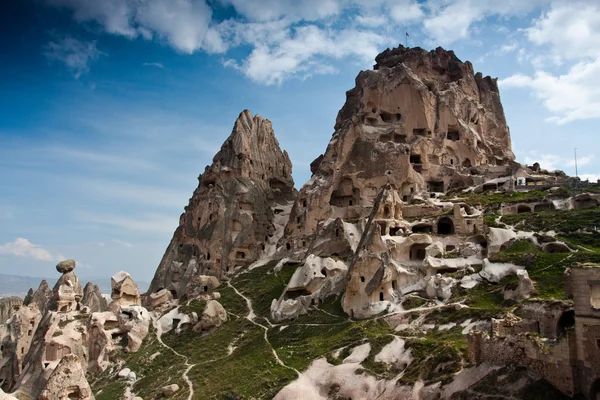 Cappadocië valley. Uchisar grot kasteel. — Stockfoto