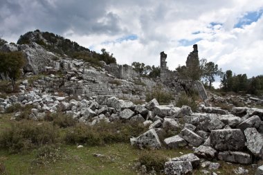 adada kalıntıları.