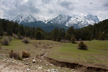 Dağ manzarası.