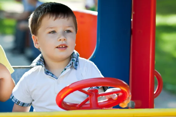 Cute little boy having fun. — Stock Photo, Image