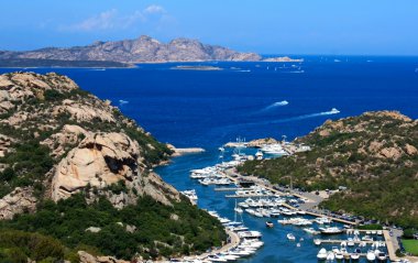 Aerial View Of Poltu Quatu, Sardinia clipart