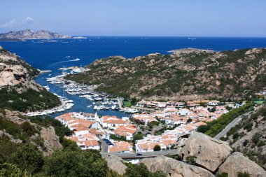 Aerial View Above Poltu Quatu - Sardinia, Italia clipart