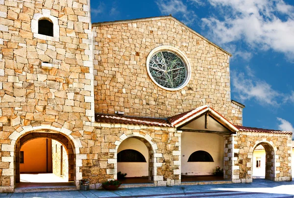 The Church Of St. John The Baptist - Cannigione, Sardinia — Stock Photo, Image