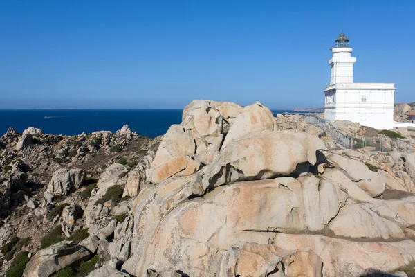 Lighthouse At Capo Testa, Sardinia — Stock Photo, Image