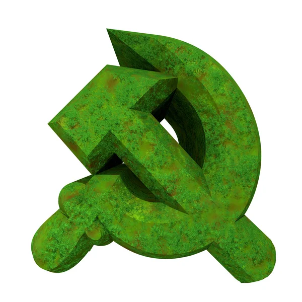 3D yapılmış çekiç ve Orak sembolü — Stok fotoğraf