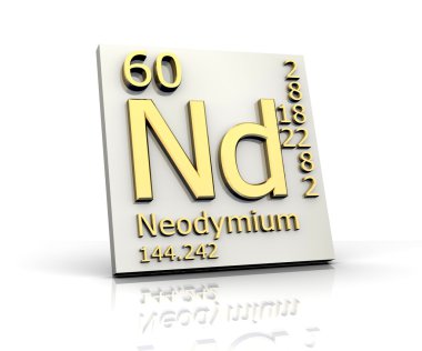 Neodimyum formu periyodik cetvel elementlerin