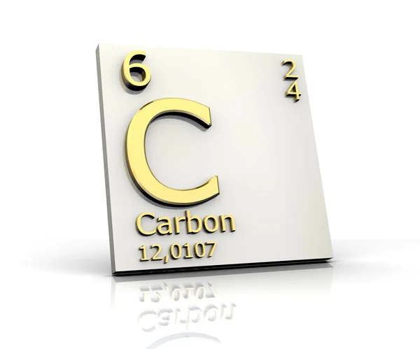 Kohlenstoff bilden Periodensystem der Elemente — Stockfoto