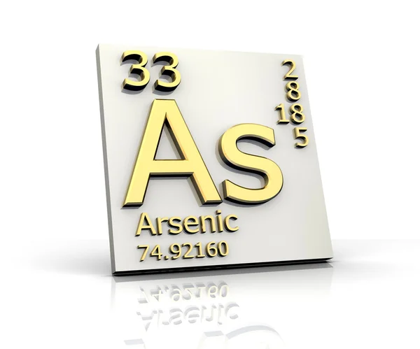 Forma del arsénico Tabla periódica de elementos — Foto de Stock
