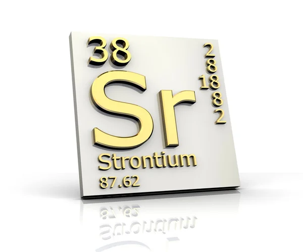 Strontium form Periodic Table of Elements — Stock Photo, Image
