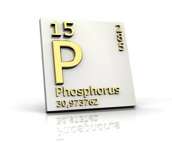 Fosfor formou Periodická tabulka prvků — Stock fotografie