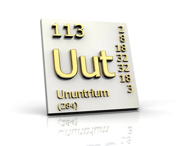 Ununtrium Tabla periódica de elementos —  Fotos de Stock