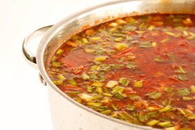 A pot of soup clipart