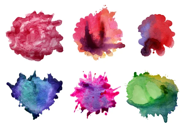 Набір акварельних абстрактних ручних пофарбованих фонів — стокове фото