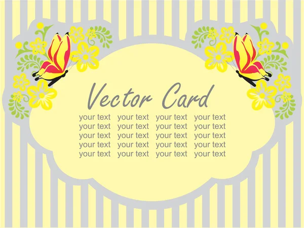 Cartão vetorial. Verão — Vetor de Stock