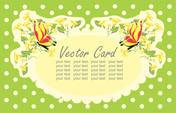Vektorové karta. léto — Stockový vektor