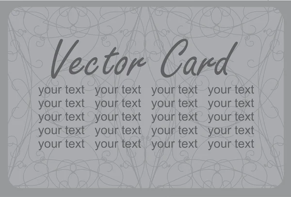 Tarjeta de felicitación vectorial — Vector de stock