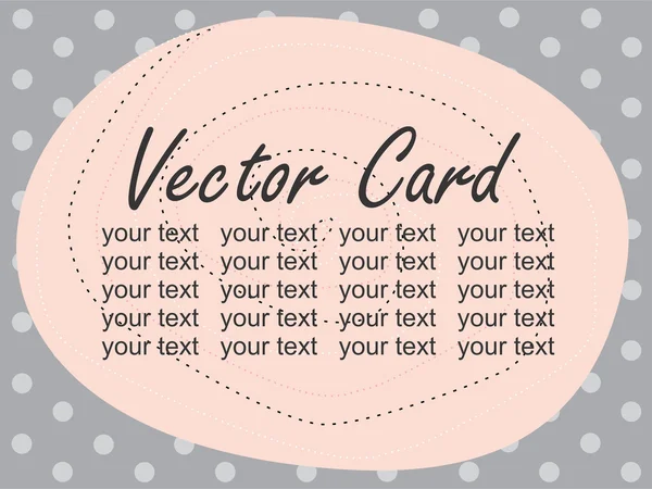 Tarjeta de felicitación vectorial — Archivo Imágenes Vectoriales