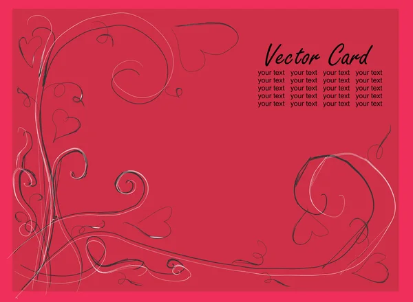 Vector greeting card — Stock Vector