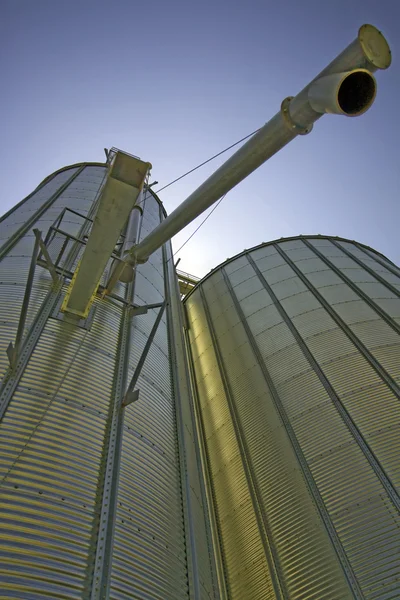 Silo for wheat, barley and rye — Stock Photo, Image