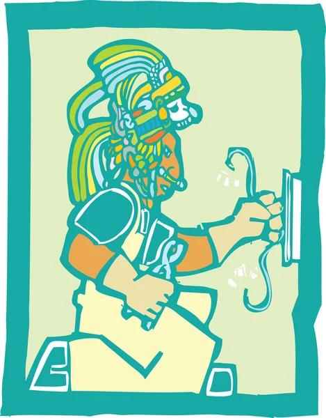 Électricien Maya — Image vectorielle