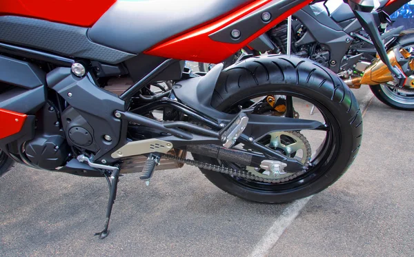 Part of a sports bike — Stock Photo, Image