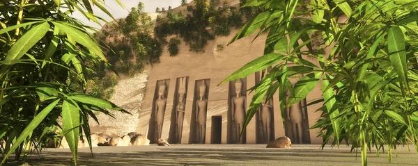 Виртуальная концепция храма Нефартари — стоковое фото