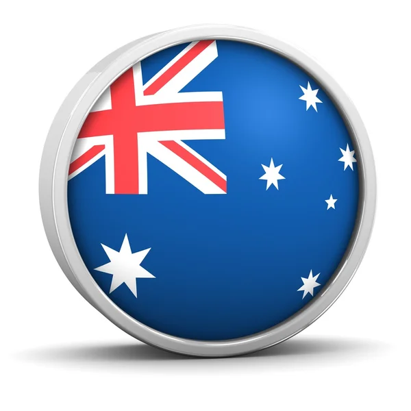 オーストラリアの旗γυναίκα δάχτυλο και κρέμα — ストック写真