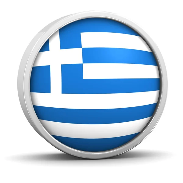 Græsk flag - Stock-foto