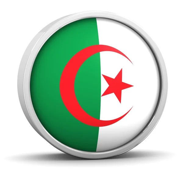 Cezayir bayrağı. — Stok fotoğraf