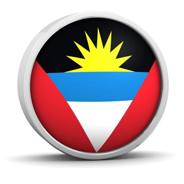 Antiguan і Barbudan позначка — стокове фото