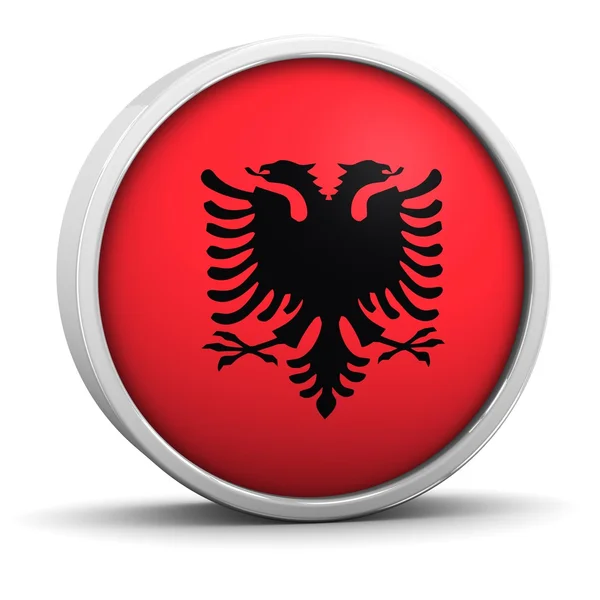 Albansk flag - Stock-foto